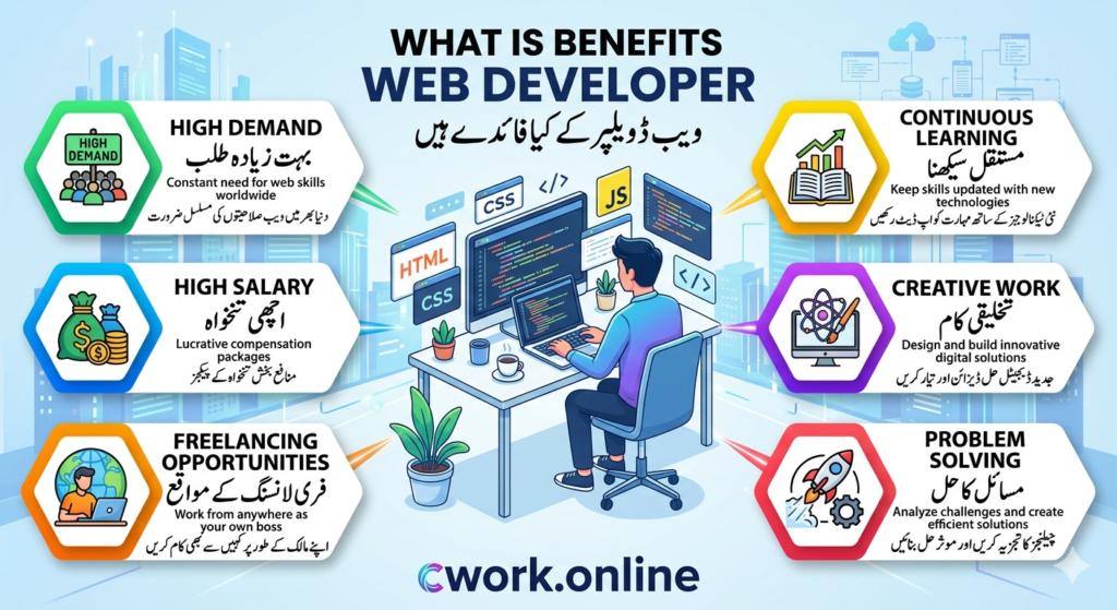 What is benefits Web Developer